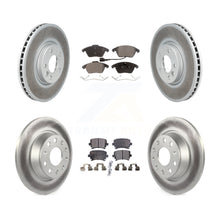Charger l'image dans la galerie, Front Rear Coated Disc Brake Rotors And Ceramic Pads Kit For Volkswagen CC