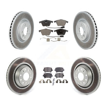 Charger l'image dans la galerie, Front Rear Coated Disc Brake Rotors And Ceramic Pads Kit For Volkswagen CC