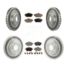Charger l'image dans la galerie, Front Rear Coated Disc Brake Rotors And Ceramic Pad Kit For Mercedes-Benz CLA250