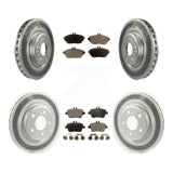 Front Rear Coated Disc Brake Rotors And Ceramic Pad Kit For Mercedes-Benz CLA250