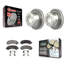 Load image into Gallery viewer, Rear Coated Disc Brake Rotors And Ceramic Pads Kit For Chevrolet Express 4500