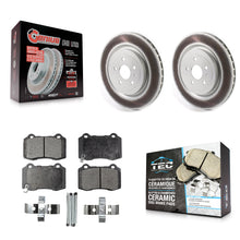 Load image into Gallery viewer, Rear Coated Disc Brake Rotor &amp; Ceramic Pad Kit For Chevrolet Camaro Cadillac CTS