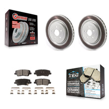 Charger l'image dans la galerie, [Rear] 2015 Cadillac CTS 6.2L Premium Coated Rotors &amp; Ceramic Pads Brake Kit For Max Braking
