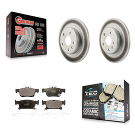 Rear Coated Disc Brake Rotors And Ceramic Pads Kit For Buick Envision