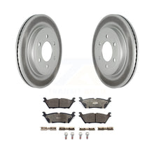 Load image into Gallery viewer, Rear Coated Disc Brake Rotor &amp; Ceramic Pad Kit For Ford F-150 Expedition Lincoln