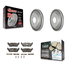Load image into Gallery viewer, Rear Coated Disc Brake Rotor &amp; Ceramic Pad Kit For Ford F-150 Expedition Lincoln
