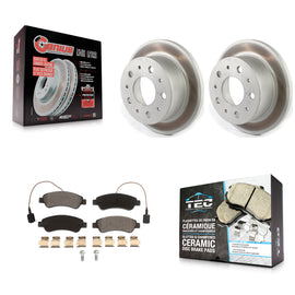 Rear Coated Disc Brake Rotors & Ceramic Pad Kit For Ram ProMaster 1500 2500 3500