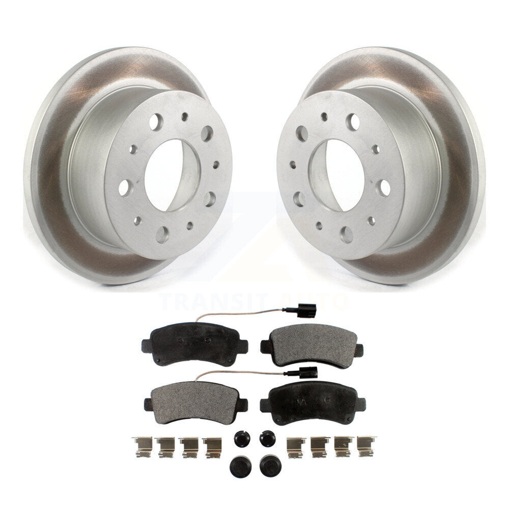 Rear Coated Disc Brake Rotors And Ceramic Pads Kit For Ram ProMaster 3500