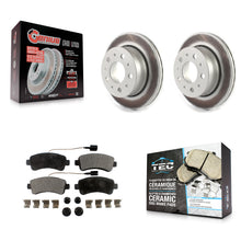 Load image into Gallery viewer, Rear Coated Disc Brake Rotors &amp; Ceramic Pad Kit For Ram ProMaster 1500 2500 3500