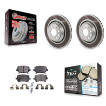 Load image into Gallery viewer, Rear Coated Brake Rotors Ceramic Pad Kit For Volkswagen CC Passat GTI Golf R R32