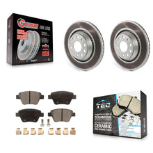 Charger l'image dans la galerie, Rear Coated Disc Brake Rotors And Ceramic Pads Kit For Volkswagen GTI
