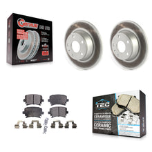Load image into Gallery viewer, Rear Coated Disc Brake Rotors And Ceramic Pads Kit For Audi TT Quattro