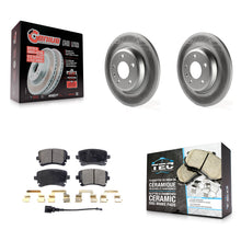 Load image into Gallery viewer, Rear Coated Disc Brake Rotors And Ceramic Pads Kit For Audi Q5 A4 allroad