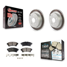 Charger l'image dans la galerie, Rear Coated Disc Brake Rotors And Ceramic Pads Kit For Toyota Prius V Mirai