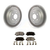 [Rear] 2017-2020 Acura MDX Premium Coated Rotors & Ceramic Pads Brake Kit For Max Braking