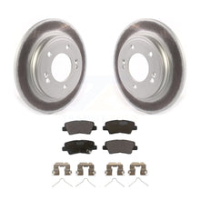 Charger l&#39;image dans la galerie, Rear Coated Disc Brake Rotors Ceramic Pad Kit For Hyundai Elantra Kia Niro Ioniq