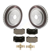 Load image into Gallery viewer, Rear Coated Disc Brake Rotors And Ceramic Pads Kit For Chevrolet Camaro SS