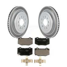 Charger l&#39;image dans la galerie, Rear Coated Disc Brake Rotors And Ceramic Pads Kit For 2016-2017 Cadillac ATS V