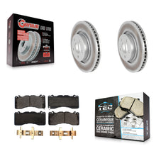 Load image into Gallery viewer, Front Coat Brake Rotor Ceramic Pad Kit For 15 Ford Mustang V6 With Brembo Brakes