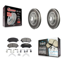 Load image into Gallery viewer, Front Coated Disc Brake Rotors And Ceramic Pads Kit For Nissan Maxima