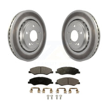 Charger l&#39;image dans la galerie, Front Coated Disc Brake Rotors And Ceramic Pads Kit For 2018-2023 Honda Odyssey