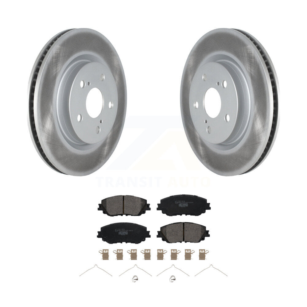 Front Coat Brake Rotors Ceramic Pad Kit For Toyota Camry RAV4 Lexus ES350 Avalon