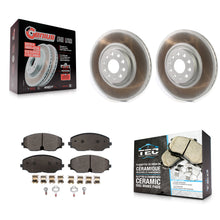 Charger l'image dans la galerie, Front Coated Disc Brake Rotor &amp; Ceramic Pad Kit For Volkswagen Atlas Cross Sport