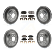 Charger l&#39;image dans la galerie, Front Rear Coated Disc Brake Rotors And Ceramic Pads Kit For Chevrolet Malibu