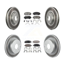 Charger l'image dans la galerie, Front Rear Coated Disc Brake Rotors And Ceramic Pads Kit For Nissan Maxima