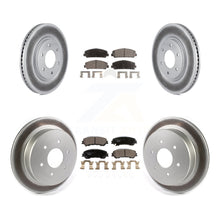 Charger l'image dans la galerie, [Front+Rear] 2017-2023 Nissan TITAN Premium Coated Rotors &amp; Ceramic Pads Brake Kit For Max Braking