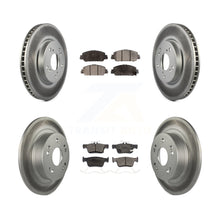 Charger l'image dans la galerie, Front Rear Coated Disc Brake Rotors And Ceramic Pads Kit For Honda Accord