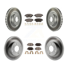 Load image into Gallery viewer, Front Rear Coated Disc Brake Rotors And Ceramic Pads Kit For Fiat 500