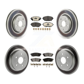 [Front+Rear] 2018 Toyota C-HR Premium Coated Rotors & Ceramic Pads Brake Kit For Max Braking