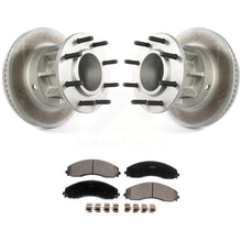 Charger l&#39;image dans la galerie, Front Coat Brake Rotor Hub Ceramic Pad Kit For Ford F-450 Super Duty F-550 4 X 2