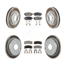 Charger l&#39;image dans la galerie, Front Rear Coated Disc Brake Rotors And Ceramic Pads Kit For Pontiac Montana