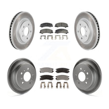 Charger l&#39;image dans la galerie, Front Rear Coated Brake Rotor &amp; Ceramic Pad Kit For Chevrolet Impala Monte Carlo