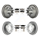 [Front+Rear] 2007 Ford E-150 To 10 16 06 Premium Coated Rotors & Ceramic Pads Brake Kit For Max Braking