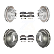 Charger l&#39;image dans la galerie, Front Rear Coat Disc Brake Rotor Ceramic Pad Kit For Ford E-350 Super Duty E-250