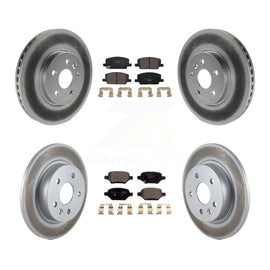 Front Rear Coat Disc Brake Rotor Ceramic Pad Kit For Chevrolet Trax Buick Encore