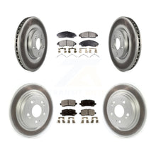 Load image into Gallery viewer, Front Rear Coated Brake Rotors Ceramic Pad Kit For Acura RLX Sport Hybrid SH-AWD