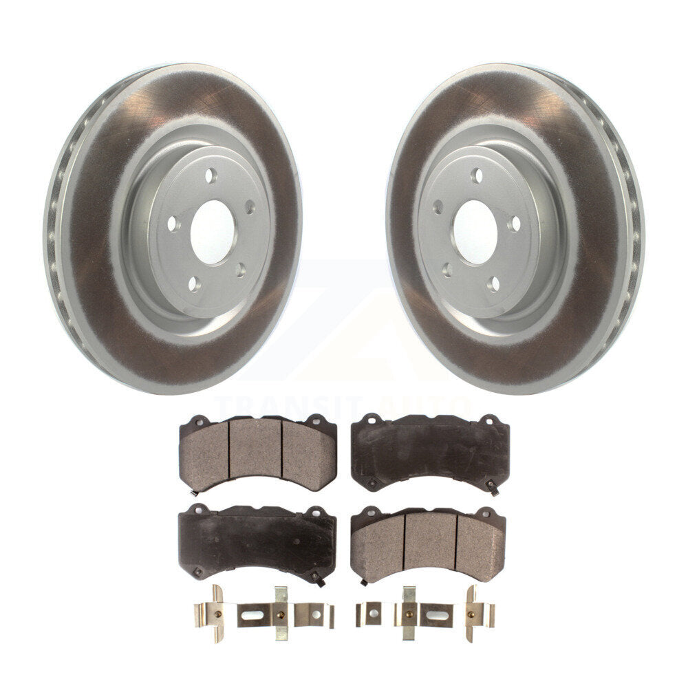 Front Coated Brake Rotor & Ceramic Pad Kit For Jeep Grand Cherokee Dodge Durango