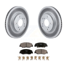 Charger l&#39;image dans la galerie, Front Coated Disc Brake Rotors And Ceramic Pads Kit For Honda Insight Civic