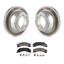 Charger l&#39;image dans la galerie, Rear Coated Brake Rotors Ceramic Pad Kit For Ford E-450 Super Duty DIESEL engine