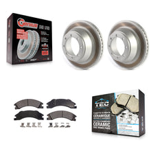 Charger l'image dans la galerie, Rear Coated Brake Rotors Ceramic Pad Kit For Ford E-450 Super Duty DIESEL engine