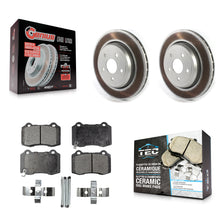 Load image into Gallery viewer, Rear Coat Disc Brake Rotor Ceramic Pad Kit For Jeep Grand Cherokee Dodge Durango