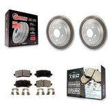 [Rear] 2014-2020 Acura RLX Premium Coated Rotors & Ceramic Pads Brake Kit For Max Braking
