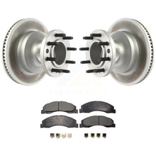 Charger l&#39;image dans la galerie, Front Coat Brake Rotor Ceramic Pad Kit For Ford E-350 Super Duty E-450 Econoline