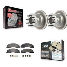 Load image into Gallery viewer, Front Coat Brake Rotor Ceramic Pad Kit For Ford E-350 Super Duty E-450 Econoline