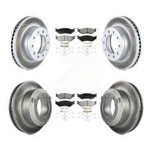 Charger l&#39;image dans la galerie, Front Rear Coat Disc Brake Rotor Ceramic Pad Kit For Ford F-450 Super Duty F-550