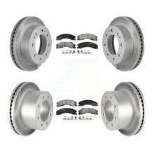 Charger l&#39;image dans la galerie, Front Rear Coat Brake Rotors Ceramic Pad Kit For Chevrolet Silverado 3500 HD GMC